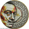 2021 $2 Niue MOSAIC SALVADOR DALI Antique Finish 2 Oz Silver Coin.