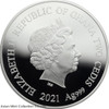 2021 - Love 1/2 oz Proof Silver Coin 2 Cedis Republic of Ghana