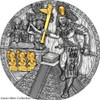 2020 - Holcan Mayan Warrior 2 oz Antique Finish Silver Coin 5$ Niue