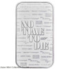 2020 - 1 Oz James Bond 007 Silver Bar .9999 Fine