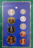 2019 - Circulation coin panel Complete set made by the Treasury Department