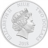 2018 - MALEFICENT Sleeping Beauty Disney Villains 1 Oz Silver Coin 2$ Niue