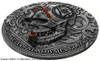 2018 1 Oz Silver CARVED SKULL BONES OF ST. ALOYSIUS GONZAGA Antique Coin