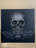2018 - 1 oz Palau La Catrina Skull High Relief Antiqued Silver Coin