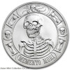 2016 - Anonymous Mint Memento Mori Last Laugh Skeleton 1 oz .999 Fine Silver Round