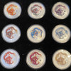 2012 - Silver and gold proof coins, Australia's 10-color dragon set