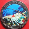 2008 - Palau Endangered Wildlife Spiny Lobster $1 Proof Crown Color