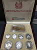 2000 Sterling Silver Proof Coin Set With box & COA