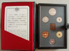 1992 Japan 1 - 500 Yen Proof Coin Set