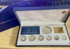 1991 Sterling Silver Proof Coin Set With Original box & Cert. 0.925 silver