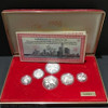 1986 Sterling Silver Proof Coin Set with box &certificate.