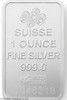 1 Oz PAMP Suisse Lady Fortuna Silver Bar .999 Fine (In Assay)