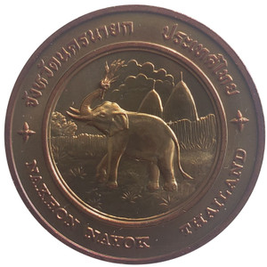 commemorative coin, medal of nakhon nayok province size 7 cm long