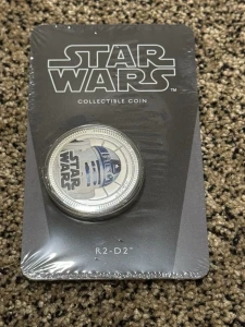 2011 New Zealand R2-D2 Star Wars Collectible Dollar $1 Coin New