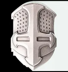 2022 2 oz Fiji "Ancient Warriors: Crusader Mask" Antique-Finished Silver Coin