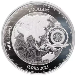 2023 $2 Terra 1oz .9999 Silver BU Niue Coin