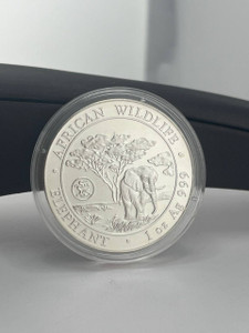 African Wildlife Elephant 1oz Fine Silver Somali Republic 2020 100 Shilling