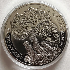 2016 Rwanda MEERKAT PROOF 1oz Silver African Wildlife Coin ONLY 1000 MINTED