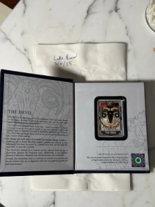 2024 Niue - The Devil 1oz Silver Colored Proof Coin Tarot Card XV NZ Mint