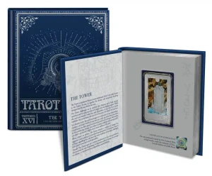 2024 Niue Tarot Card XVI. The Tower 1 oz Silver Colorized Proof Coin Only 2000