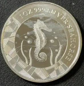 2018 1 Oz .999 Fine Silver 2 Tala Samoa Seahorse Silver Coin Ocean Wildlife!
