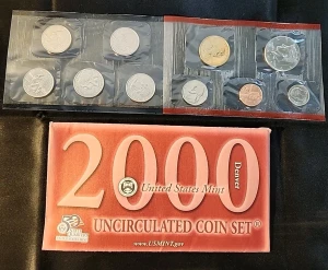 2000 - United States Mint Uncirculated Coin Set Denver Mint