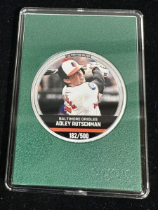 2024 Niue Agoro Mint MLB Trading Card Coins 1 Oz - Adley Rutschman #182/500