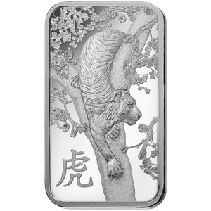 2022 - Lunar Year of the Tiger PAMP Suisse 1 oz .999 Silver Bar
