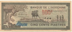 1945 - French IndoChina 500 Piastres