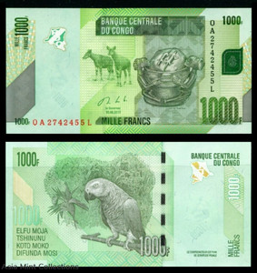2013 - Banknote banknote - Central Bank of the CONGO, 1000 FRANCS UNC