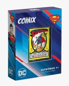 2022- COMIX™ - Action Comics #1 1oz Silver Coin physical Licensed & Pop Culture New Zealand Mint
