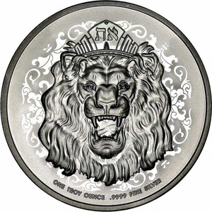 2021 - 1 oz $2 NZD Niue Roaring Lion Silver Coin BU physical Themed Coins No Show Mint