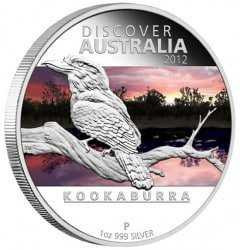2012 Kookaburra 1oz Silver Proof Coin physical World Coins Perth Mint