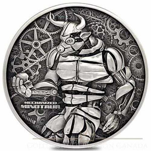 2022 Mechanized Minotaur Chad 2 oz .999 Silver Coin Steampunk physical World Coins No Show Mint
