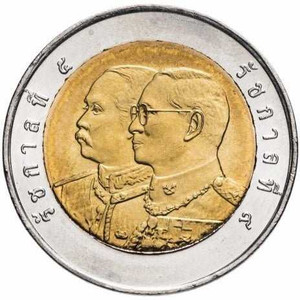 2006-Two-color 10 baht coin, commemorating 130 years, the Office of the Auditor General of Thailand physical Thailand 