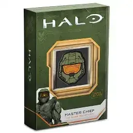 2021 - MASTER CHIEF HELMET - Halo 1 Oz Silver Coin $2 Dollars Niue physical Licensed & Pop Culture New Zealand Mint