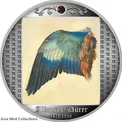 2021 - Wing of a European Roller Albrecht Durer 1/2 oz Silver Coin CFA Cameroon physical World Coins Mint of Poland