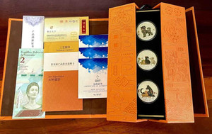 2018 NIUE Island Golden Dog Blessing 3-Coin Sets - 1oz × 3 physical Themes & Pop Culture New Zealand Mint