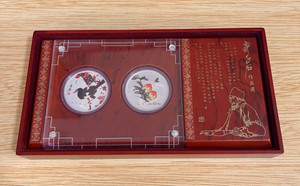 2005 Perth Mint-Cook Island $1 Master Qi Bai Shi Art Work Colorized Silver Coin Sets - 1oz
