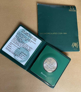 1988 - $10 BICENTENARY UNC SILVER COIN. ROYAL AUSTRALIAN MINT physical Themes & Pop Culture 