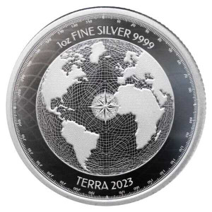 2023 - Terra 1oz Silver Coin 9999 Niue $2 *ST/BU* physical World Coins 
