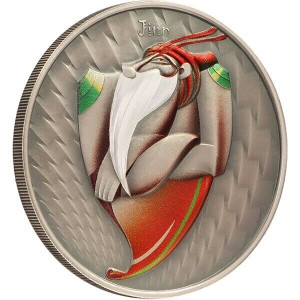2023 - Jinn World of Cryptids 1 oz Antique Finish Silver Coin 2$ Niue