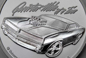 2023 - Samoa FAST AND FURIOUS QUARTER MILE AT A TIME 1oz Silver 999 ST/BU physical Bullion & Precious Metals No Show Mint