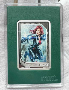 2023 - Limited Niue Marvel Trading Coins - Black Widow 196/250 physical Themes & Pop Culture New Zealand Mint