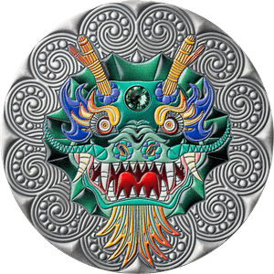 2024 - $5 Niue AF - 2 OZ Mandala Collection - Dragon physical World Coins Mint XXI