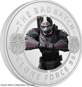 2022 Niue Star Wars™ The Bad Batch™ - Wrecker 1oz Silver Coloured Proof Coin