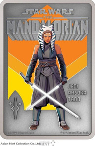 2022 Niue The Mandalorian Ahsoka Tano 1oz Silver Antique Poster Coin