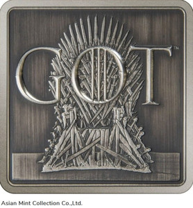 2022 Game of Thrones Iron Throne 1oz Silver Medallion
