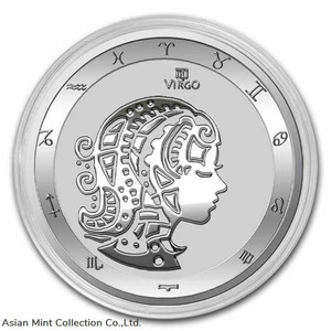 2022 - Tokelau 1 oz .999 Silver $5 Zodiac Series: Virgo in Capsule