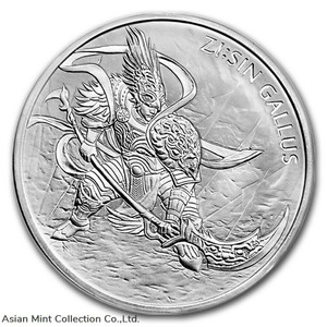 2017 South Korea ZI:SIN Gallus .999 1 oz Silver Clay Bullion Komsco in capsule